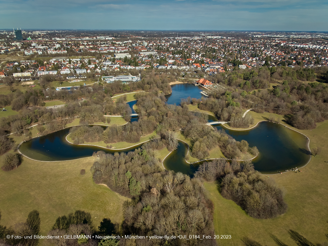 20.02.2023 - der Ostpark im zu warmen Februar 2023 in Neuperlach